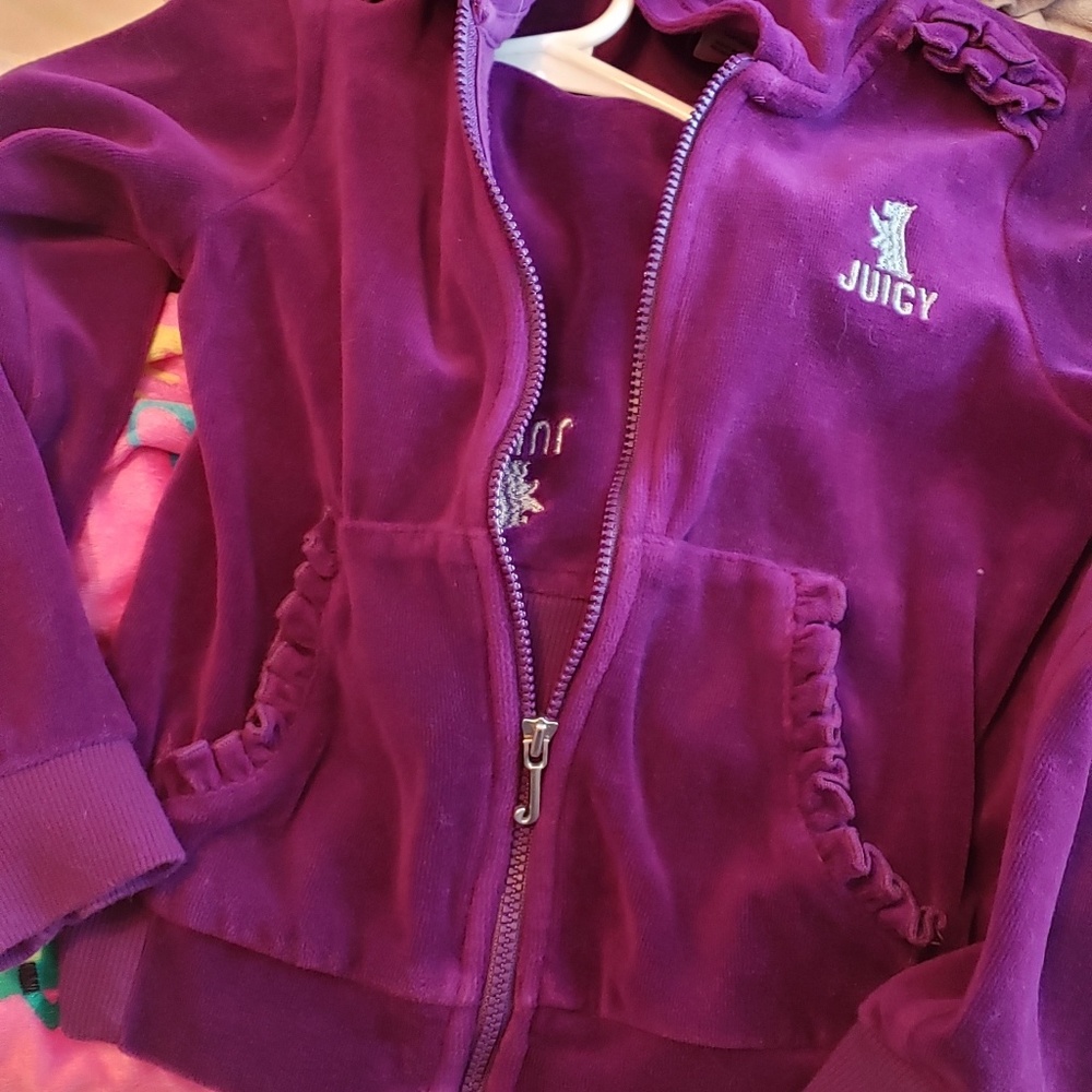 Velour juicy Couture hoodie and pant suit